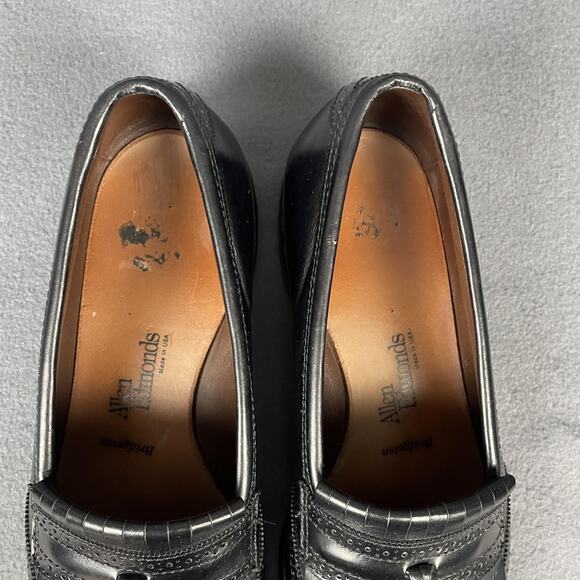 Allen Edmonds Bridgton Shoes Mens Size 8.5 D Black Leather Tassel Brogue Loafer main image 14